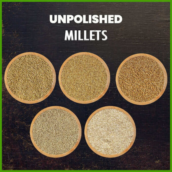 Unpolished 5 Positive Millets Combo | Sridhanya Millets - Image 2